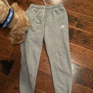 Nike men’s small, grey, sweatpants